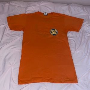 Santa Cruz Skateboards Orange Short Sleeve Tee